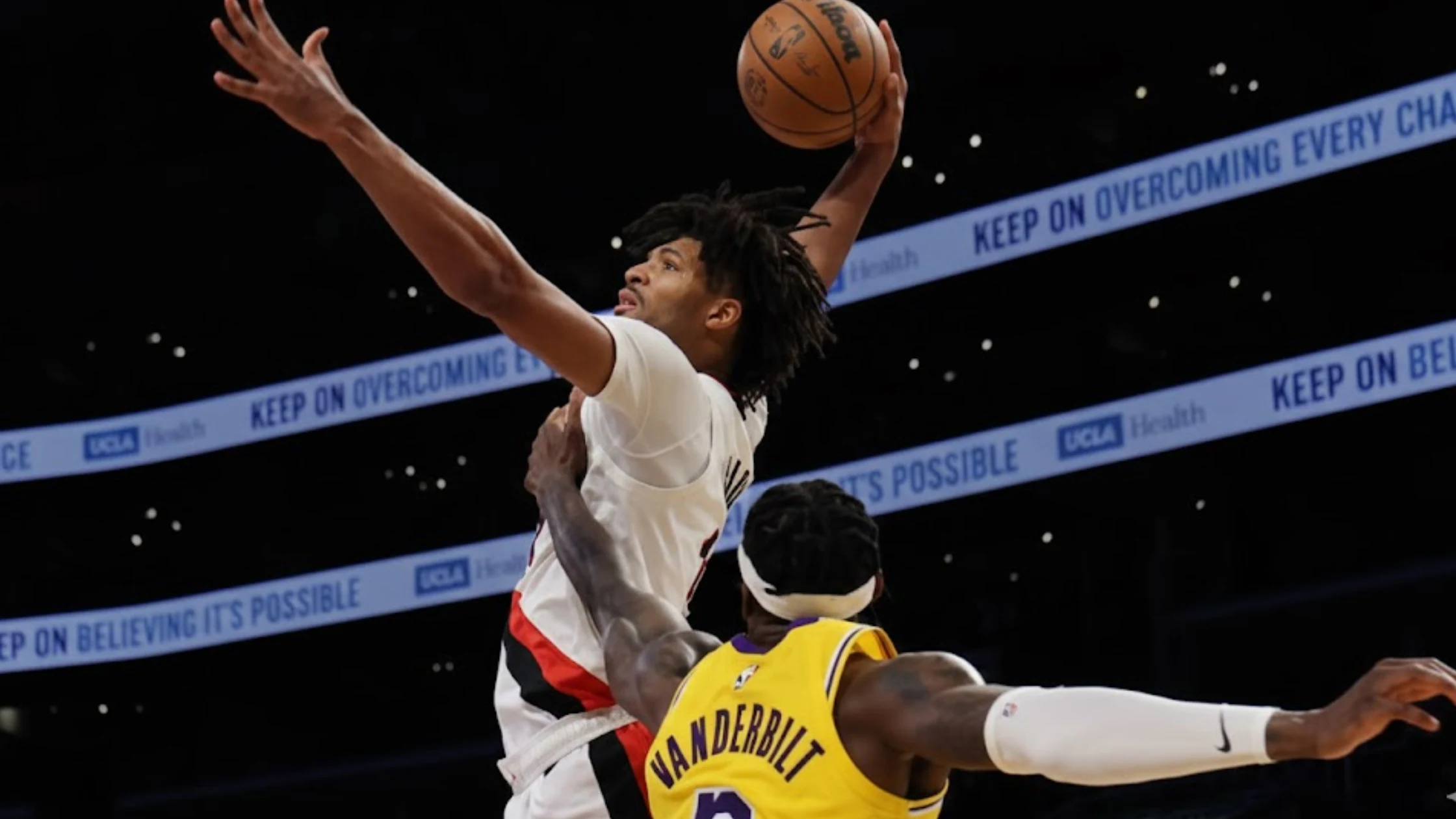 Lakers vs Trail Blazers math stats