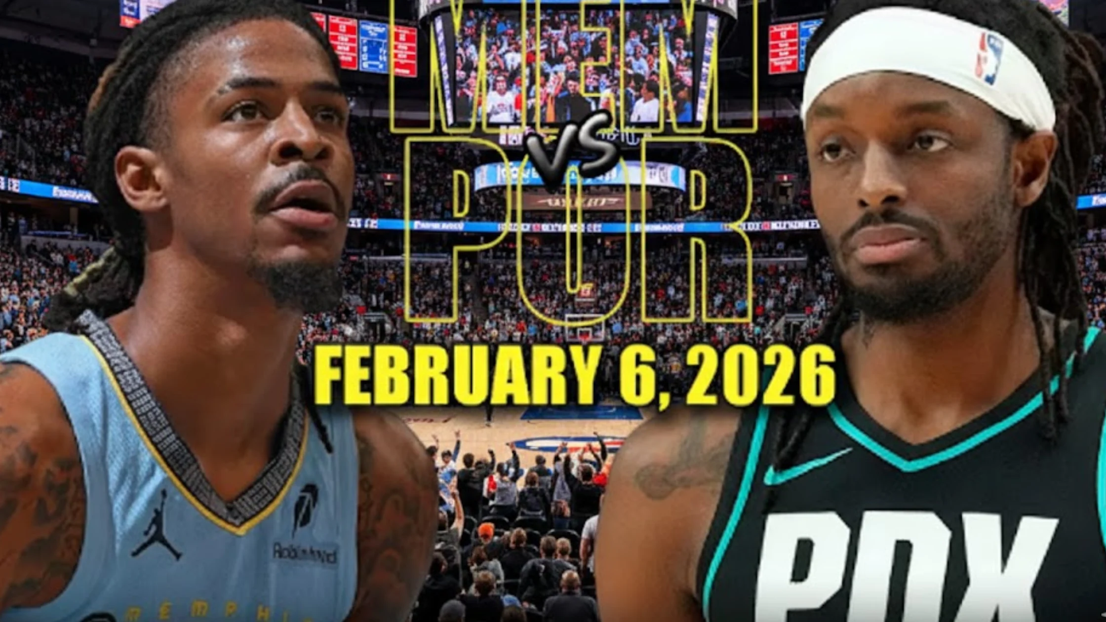 Grizzlies vs Trail Blazers Stats